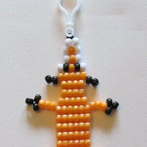Large Pony Bead Fox with Clip #2712025